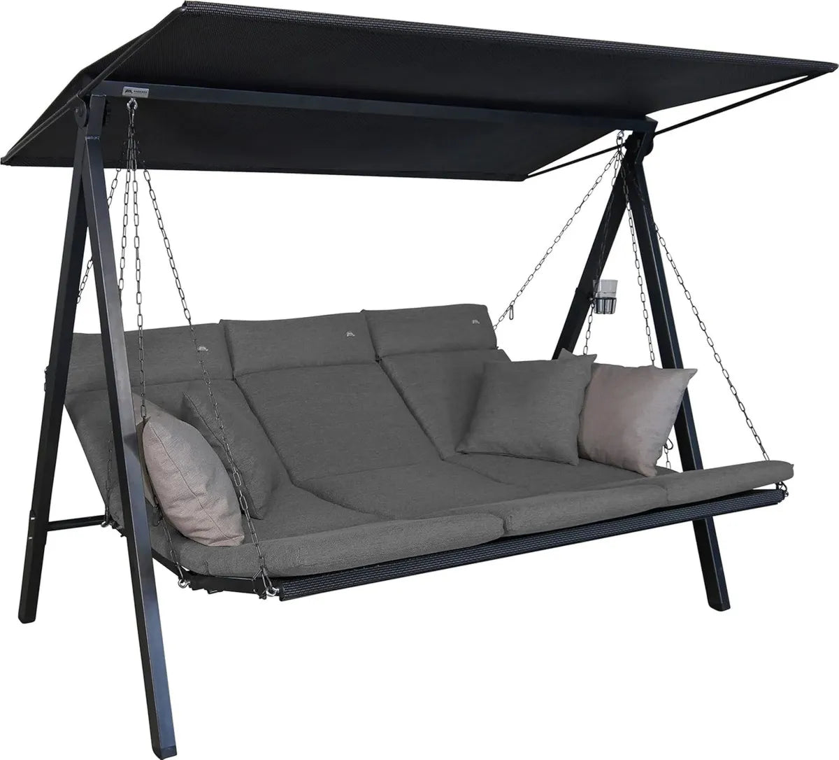 Altalena da Giardino Hollywood Smart con Funzione Letto - Facile Montaggio, Grigio Chiaro, Made in Germany
