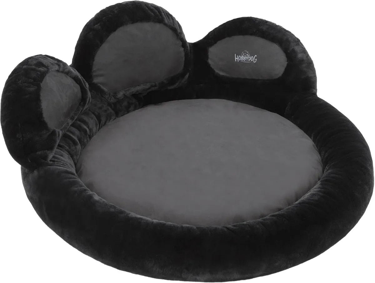 Letto Comodo per Cani e Gatti in Nero XXL Ø105 cm
