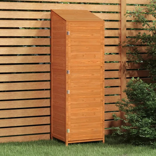 Armadio da Giardino in Legno di Abete 55x52x174,5 cm con Anta