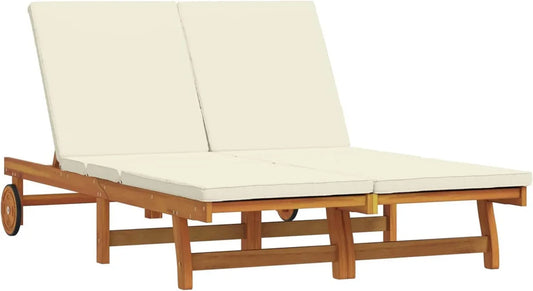 Lettino Prendisole Marrone Regolabile 125x200x84 cm, Chaise Lounge per Giardino, Divano Esterno Resistente