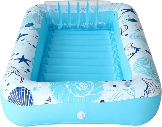 Materassino Gonfiabile per Piscina con Portabicchieri e Schienale, 182 cm, PVC Resistente