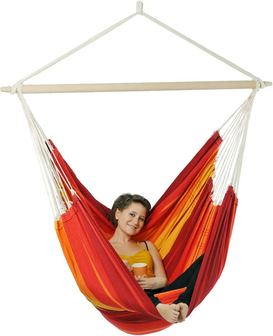 Poltrona Sospesa Gigante in Cotone, Lava Rosso, 140x200 cm