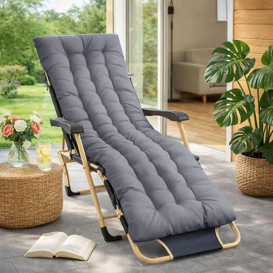 Cuscino per Lettino Prendisole 170x50x10 cm, Ideale per Giardino, Terrazza e Balcone