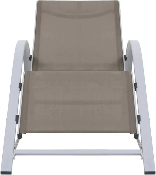 Sdraio Ergonomica in Textilene e Acciaio per Giardino e Spiaggia