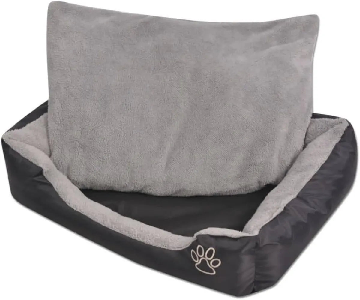 Letto per Animali XXL Impermeabile e Antiscivolo con Cuscino Imbottito, Nero, Lavabile