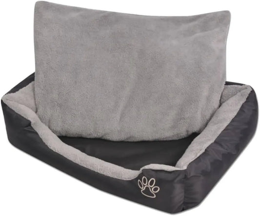 Letto per Animali XXL Impermeabile e Antiscivolo con Cuscino Imbottito, Nero, Lavabile