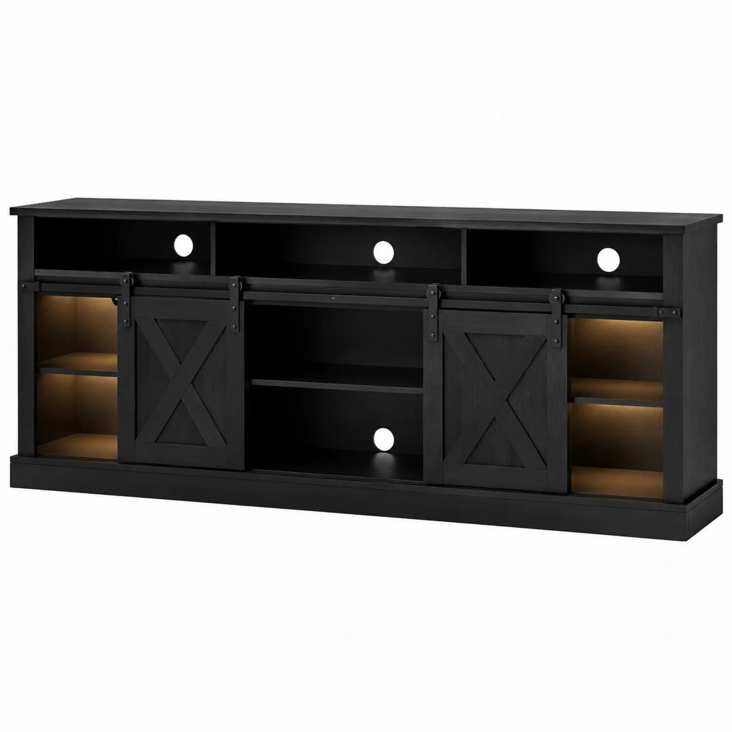 Mobile TV in Legno con Ante Scorrevoli 180x40x60 cm