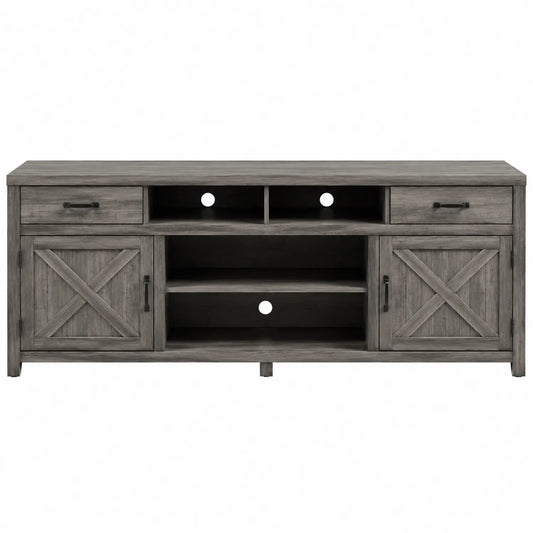 Mobile TV legno composito grigio 152.4x40.6x71.1cm